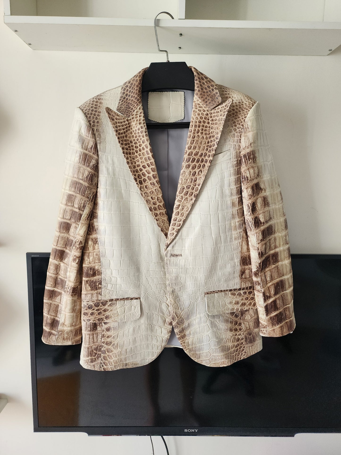 Himalaya Luxury Genuine Crocodile Leather Skin Men Vest/Suit Jacket,Coat,PREORDER