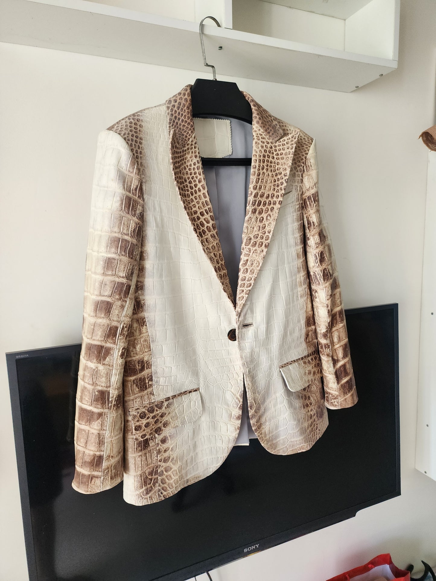 Himalaya Luxury Genuine Crocodile Leather Skin Men Vest/Suit Jacket,Coat,PREORDER
