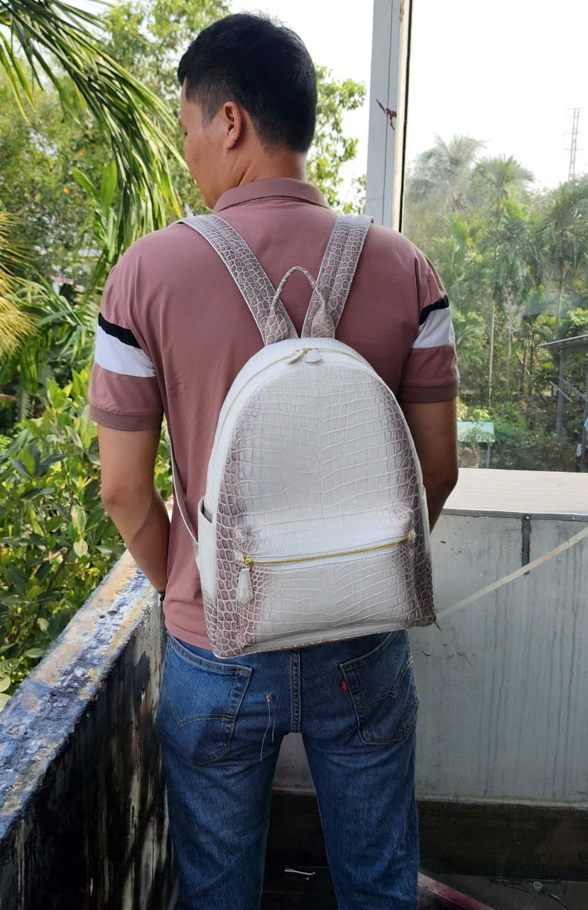 Himalayan Genuine Alligator Leather Skin Men Bag,Sport Bag
